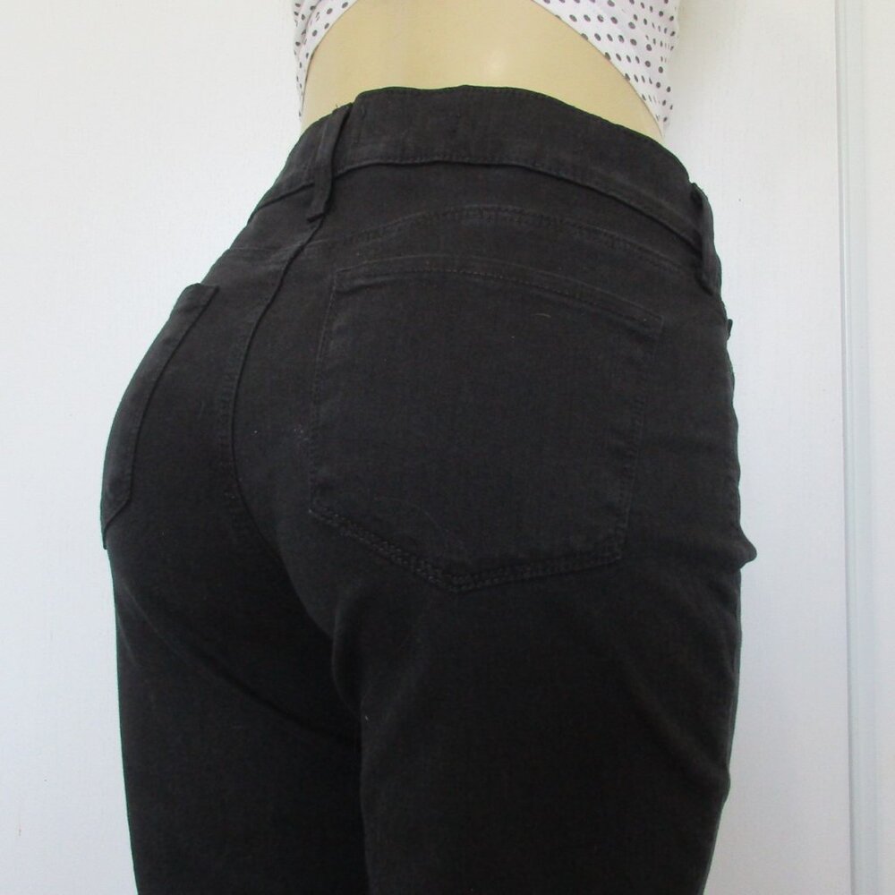 NYDJ Not Your Daughters Jeans Size 6 Marilyn Crop Black Denim